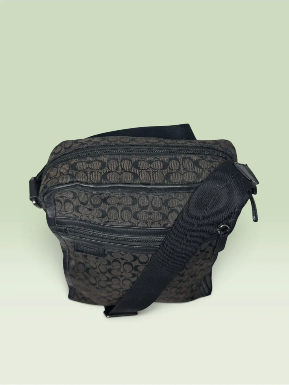 Coach Signature Jacquard Flight Bag F70698